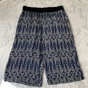 Fun ALFANI Giraffe Cropped Wide Leg Palazzo Pants L Petite